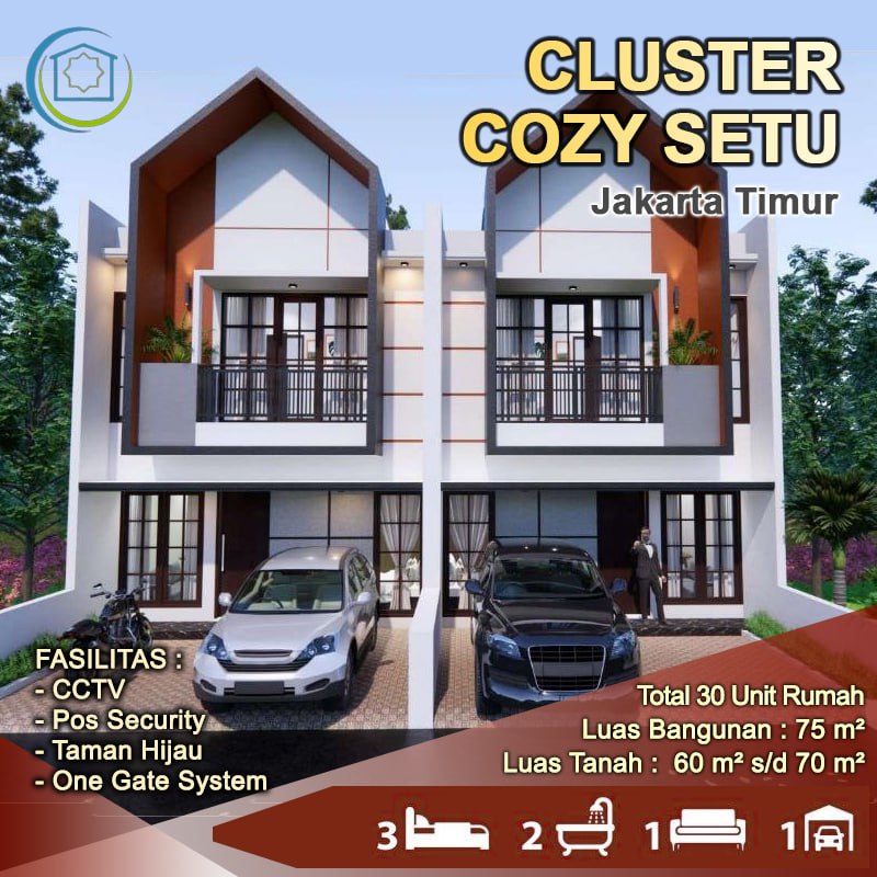 rumah cluster di setu jaktim