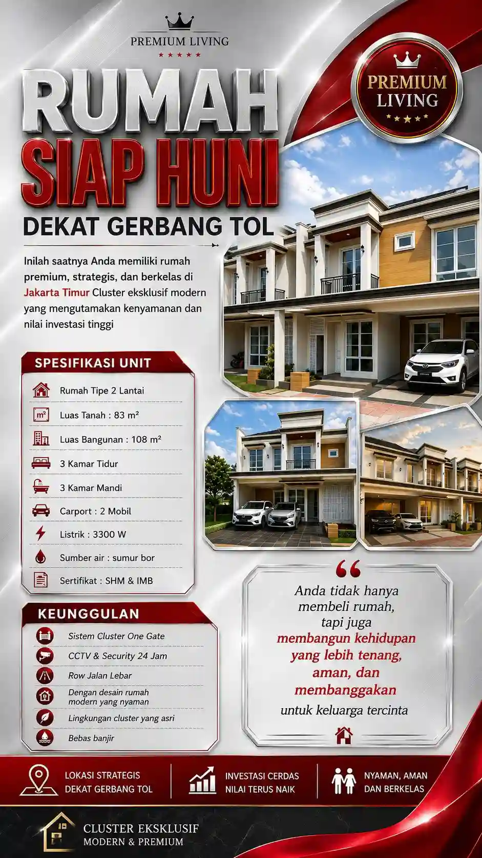 Rumah Dijual di Bambu Apus exclusive 1.21