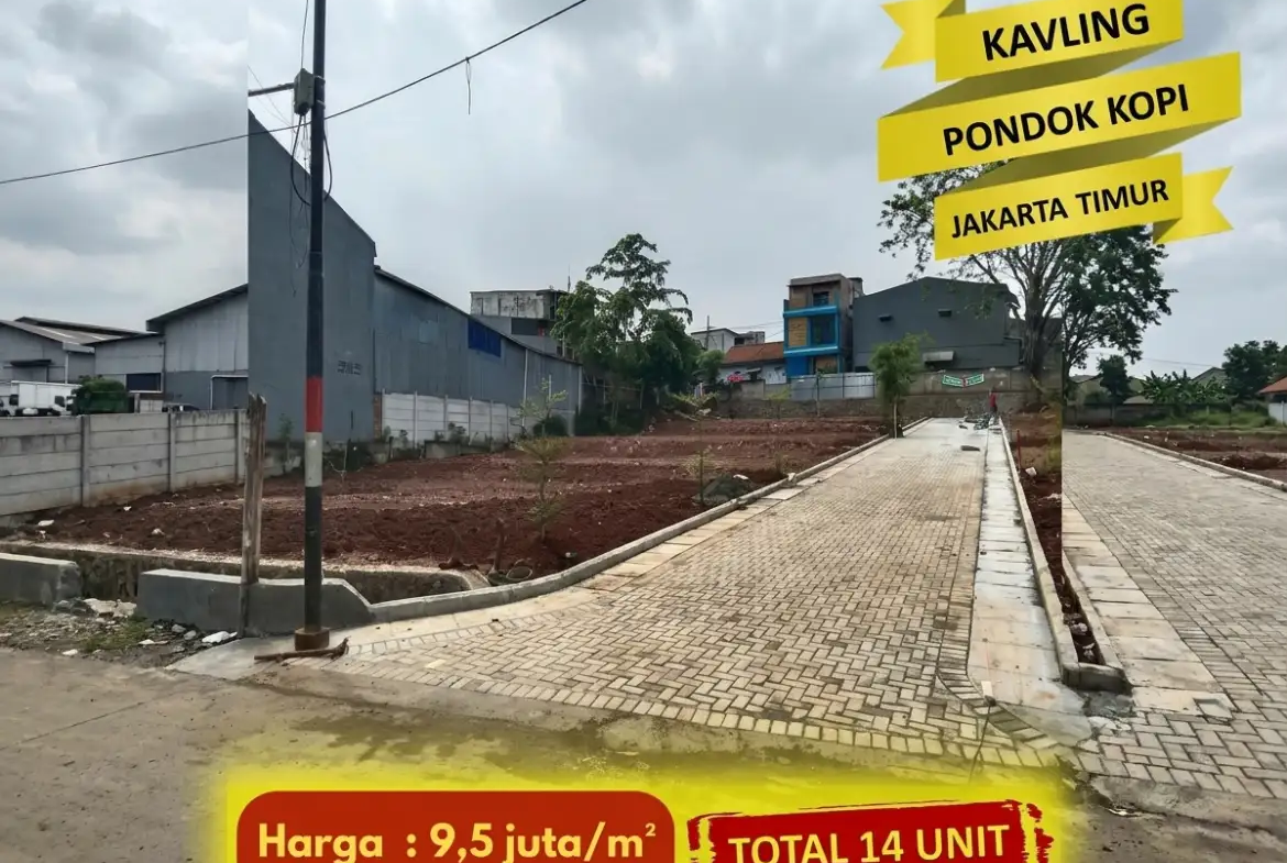 dijual tanah kavling shm pondok kopi jakarta timur